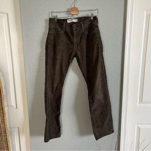 Levis 514 Mens 30/30 Slim Straight Corduroy Pants Brown